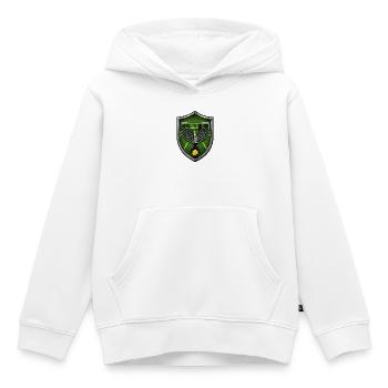 Tennis Schild mit Schlägern - Kinder Premium Organic Hoodie - Weiß - Vorne - AI Model Kid Female (0cm)