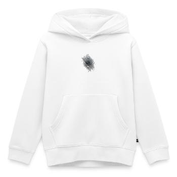 Farbfingerabdruck Kreise - Kinder Premium Organic Hoodie - Weiß - Vorne - AI Model Kid Female (0cm)