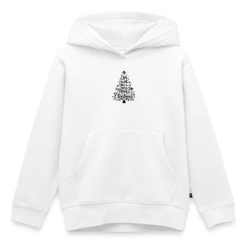 Merry Christmas - Kinder Premium Organic Hoodie - Weiß - Vorne - AI Model Kid Female (0cm)