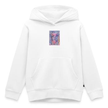 Paris 1991 Neonfarben Montage - Kinder Premium Organic Hoodie - Weiß - Vorne - AI Model Kid Female (0cm)