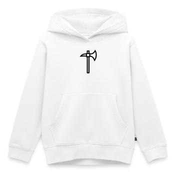 Axt - Kinder Premium Organic Hoodie - Weiß - Vorne - AI Model Kid Female (0cm)