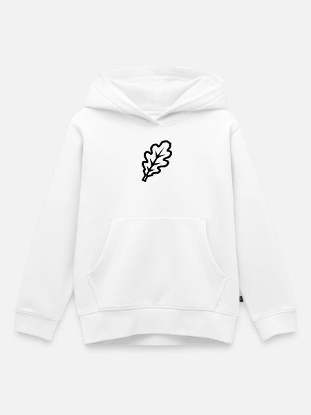 Eichenblatt - Kinder Premium Organic Hoodie - Weiß