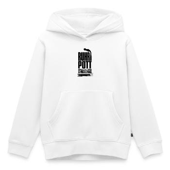 Ruhrpott statt Schnickschnack - Kinder Premium Organic Hoodie - Weiß - Vorne - AI Model Kid Female (0cm)
