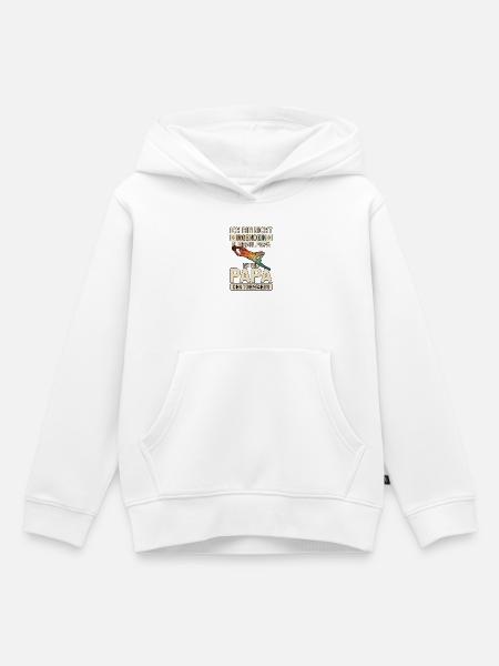 Fußball Papa Des Torwarts - Kinder Premium Organic Hoodie - Weiß
