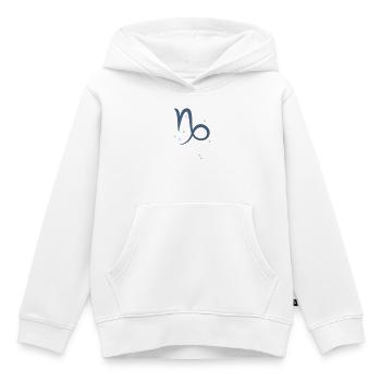 Sternzeichen Steinbock - Kinder Premium Organic Hoodie - Weiß - Vorne - AI Model Kid Female (0cm)