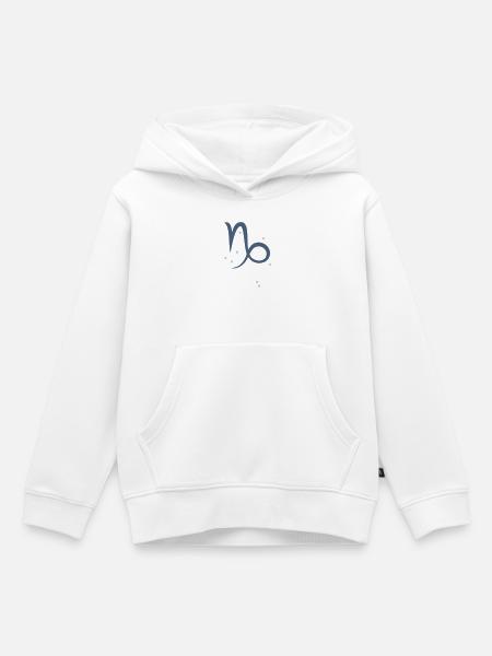 Sternzeichen Steinbock - Kinder Premium Organic Hoodie - Weiß