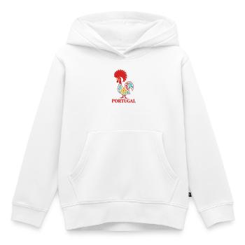 Portugiesischer Barcelos-Hahn Portugiesische Volkskunst - Kinder Premium Organic Hoodie - Weiß - Vorne - AI Model Kid Female (0cm)