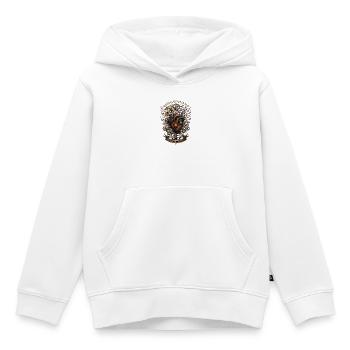 Herz Anatomie- Mechanisches Herz Steampunk - Kinder Premium Organic Hoodie - Weiß - Vorne - AI Model Kid Female (0cm)