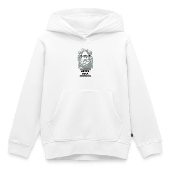 Greek Geek - Kinder Premium Organic Hoodie - Weiß - Vorne - AI Model Kid Female (0cm)