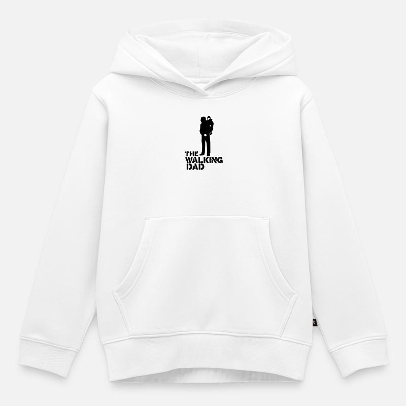 the walking dad - Kinder Premium Organic Hoodie - Weiß
