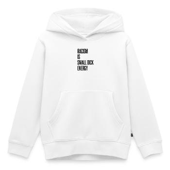 Racisme dit - Sweat Premium à capuche enfant bio - blanc - Devant - AI Model Kid Female (0cm)