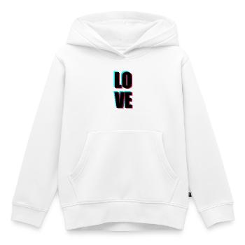 Love - Kinder Premium Organic Hoodie - Weiß - Vorne - AI Model Kid Female (0cm)