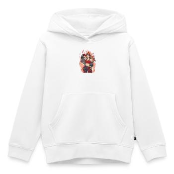 Retter Löscharbeit Feuer Lebensretter Feuerwehr - Kinder Premium Organic Hoodie - Weiß - Vorne - AI Model Kid Female (0cm)