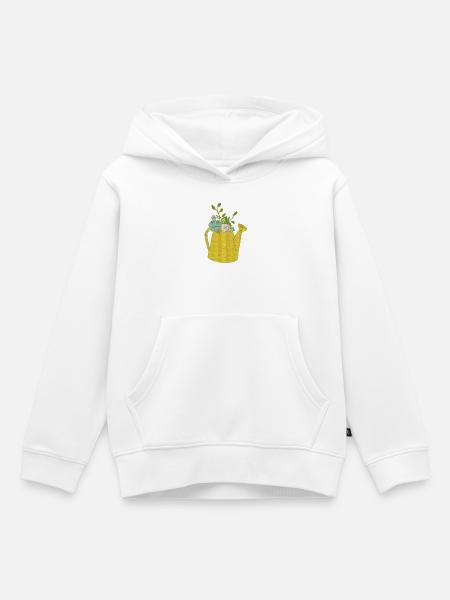 giesskannen gewebe - Kinder Premium Organic Hoodie - Weiß