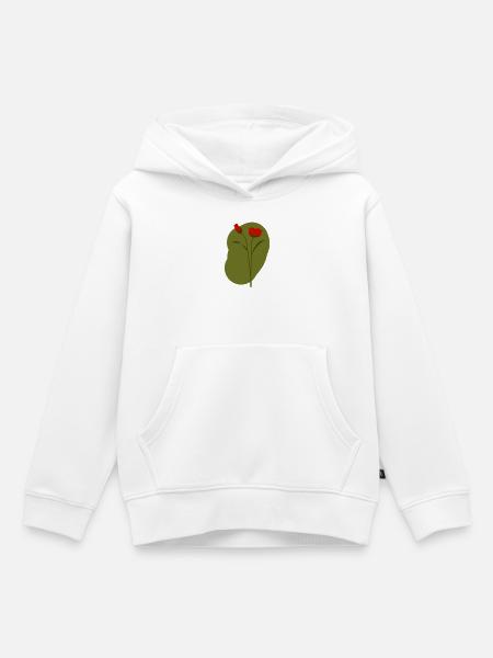 Mohn - Kinder Premium Organic Hoodie - Weiß
