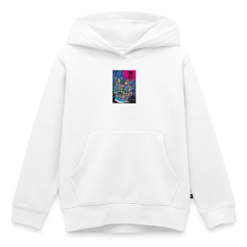 Zgénération 3 - Sweat Premium à capuche enfant bio - blanc - Devant - AI Model Kid Female (0cm)