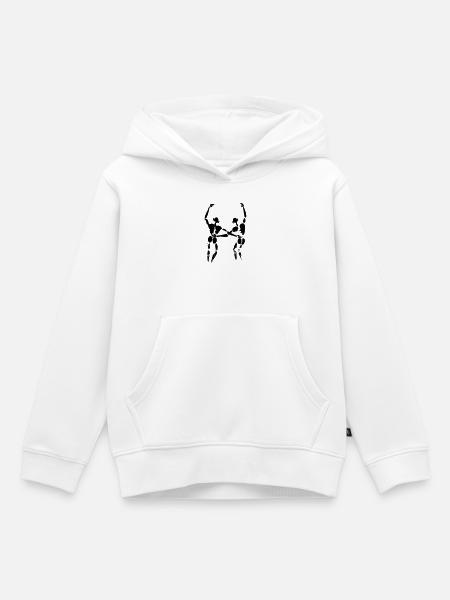 Amigos - Sudadera Premium con capucha infantil orgánica - blanco