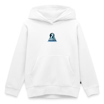 Licorne méditatrice – Équilibre et tranquillité - Sweat Premium à capuche enfant bio - blanc - Devant - AI Model Kid Female (0cm)