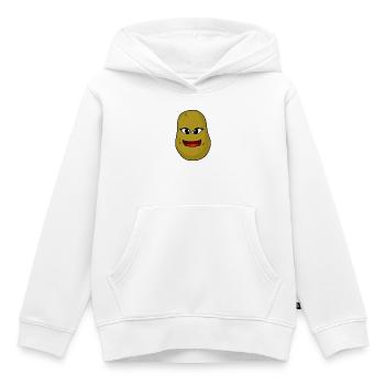 freundlich Kartoffel Gesicht Gesichter Kartoffeln - Kinder Premium Organic Hoodie - Weiß - Vorne - AI Model Kid Female (0cm)