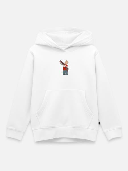 Schüchterner Gitarrist - Kinder Premium Organic Hoodie - Weiß