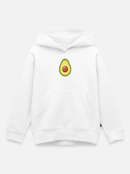Avocado - Kinder Premium Organic Hoodie - Weiß