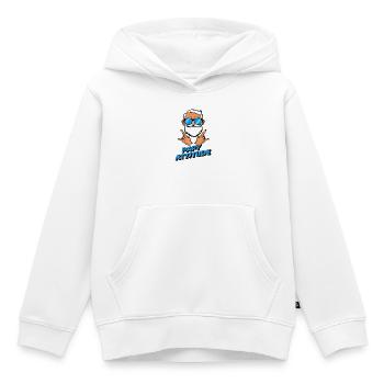 Papy attitude - Sweat Premium à capuche enfant bio - blanc - Devant - AI Model Kid Female (0cm)
