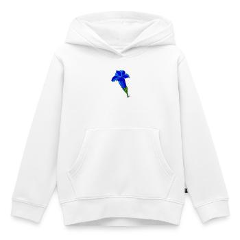 BAVARIAN UNICORN - Enzian - Kinder Premium Organic Hoodie - Weiß - Vorne - AI Model Kid Female (0cm)