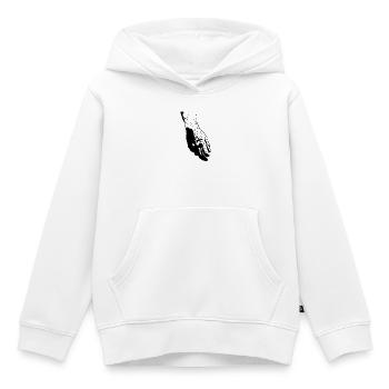 David - Kinder Premium Organic Hoodie - Weiß - Vorne - AI Model Kid Female (0cm)