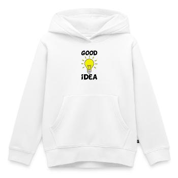 Die richtige Idee - Kinder Premium Organic Hoodie - Weiß - Vorne - AI Model Kid Female (0cm)