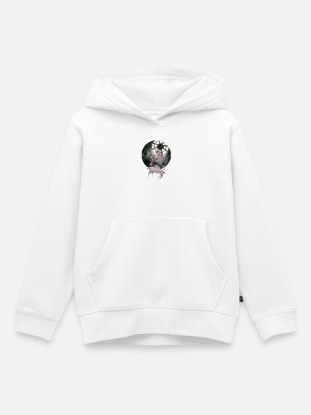Magische Meerjungfrau im Unterwassertempel - Kinder Premium Organic Hoodie - Weiß