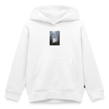 Mystischer Waldhirsch immer Patronus Aquarell - Kinder Premium Organic Hoodie - Weiß - Vorne - AI Model Kid Female (0cm)