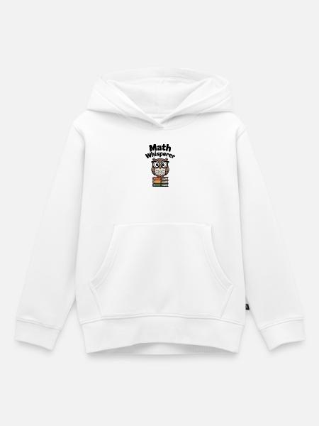 Mathe-Flüsterer - Kinder Premium Organic Hoodie - Weiß