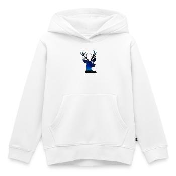 Mystérieux cerf miracle - Sweat Premium à capuche enfant bio - blanc - Devant - AI Model Kid Female (0cm)