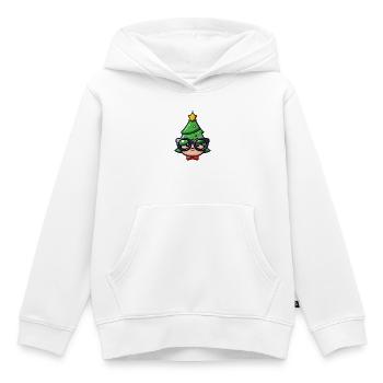 Festlicher Geek-Weihnachtscharakter - Kinder Premium Organic Hoodie - Weiß - Vorne - AI Model Kid Female (0cm)
