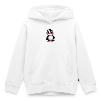 süßer Pinguin :) - Kinder Premium Organic Hoodie - Weiß - Vorne - AI Model Kid Female (0cm)