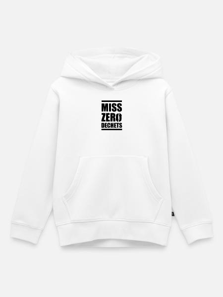 Miss Zero Waste - Kinder Premium Organic Hoodie - Weiß