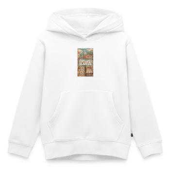 Biarritz Seaside Retro Illustration France City - Kids Premium Organic Hoodie - white - Front - AI Model Kid Female (0cm)