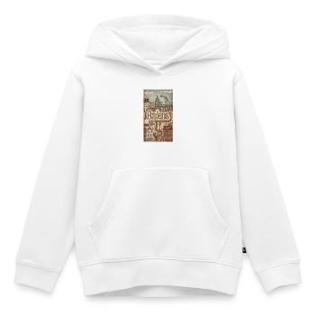 Amiens Paysage urbain Whimsy - Sweat Premium à capuche enfant bio - blanc - Devant - AI Model Kid Female (0cm)