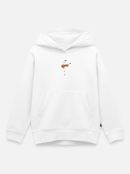 Gitarrist - Kinder Premium Organic Hoodie - Weiß