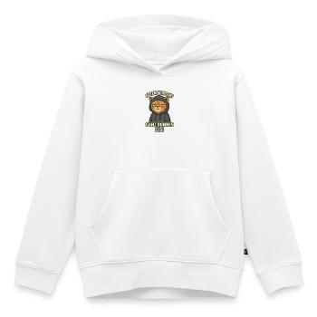 Bonjour? Glace très mince ! Chat - Sweat Premium à capuche enfant bio - blanc - Devant - AI Model Kid Female (0cm)