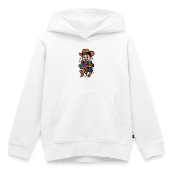 Danse en ligne Kids - Cowboys colorés - Cadeau - Sweat Premium à capuche enfant bio - blanc - Devant - AI Model Kid Female (0cm)