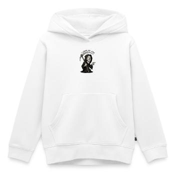 Grim Black Grim Reaper lächelt - Kinder Premium Organic Hoodie - Weiß - Vorne - AI Model Kid Female (0cm)