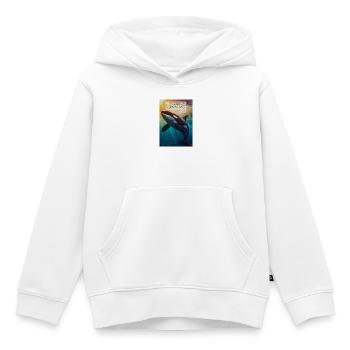 Orca Underwater Hope Verse - Sweat Premium à capuche enfant bio - blanc - Devant - AI Model Kid Female (0cm)