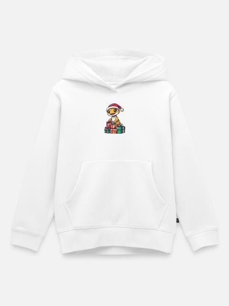 Echse Gecko Weihnachten Geschenke - Kinder Premium Organic Hoodie - Weiß
