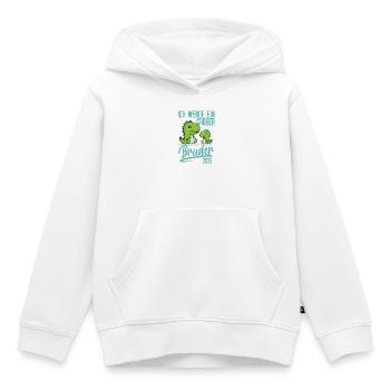 Ich werde ein großer Bruder Dino 2026 Baby - Kinder Premium Organic Hoodie - Weiß - Vorne - AI Model Kid Female (0cm)