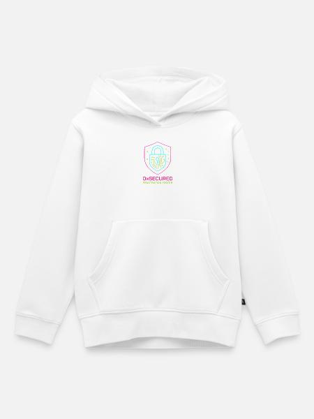 Shield 0xSecure Cyber-Penetrationstester - Kinder Premium Organic Hoodie - Weiß