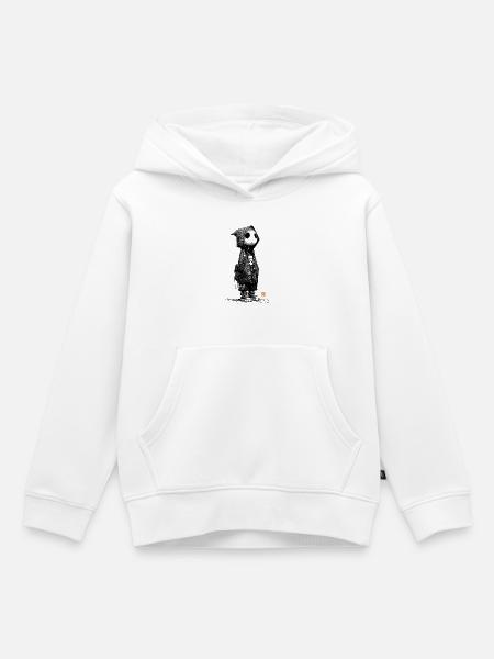 Lonesome Ghostman - Kinder Premium Organic Hoodie - Weiß