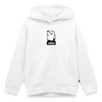 Mehr Food  - Kinder Premium Organic Hoodie - Weiß - Vorne - AI Model Kid Female (0cm)