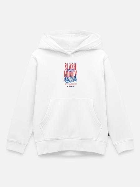 Silberne Spritzer - Kinder Premium Organic Hoodie - Weiß