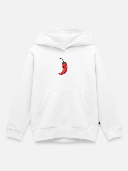 Chili - Kinder Premium Organic Hoodie - Weiß